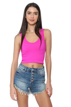 Load image into Gallery viewer, Suzette Ribbed V Neck Cami
