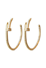 Load image into Gallery viewer, Gemelli Emma CZ Nail Hoop

